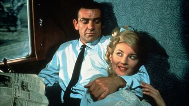 FILM STILLS OF 'FROM RUSSIA WITH LOVE' WITH 1963, DANIELA BIANCHI, SEAN CONNERY, SEAN AS 